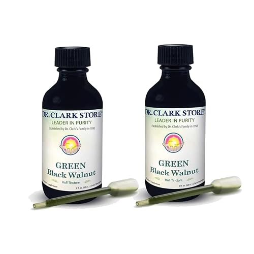 Original Green Black Walnut Hull Tincture (Extra Strength) by Dr. Hulda Clark, 2 oz - 2 Pack in ...