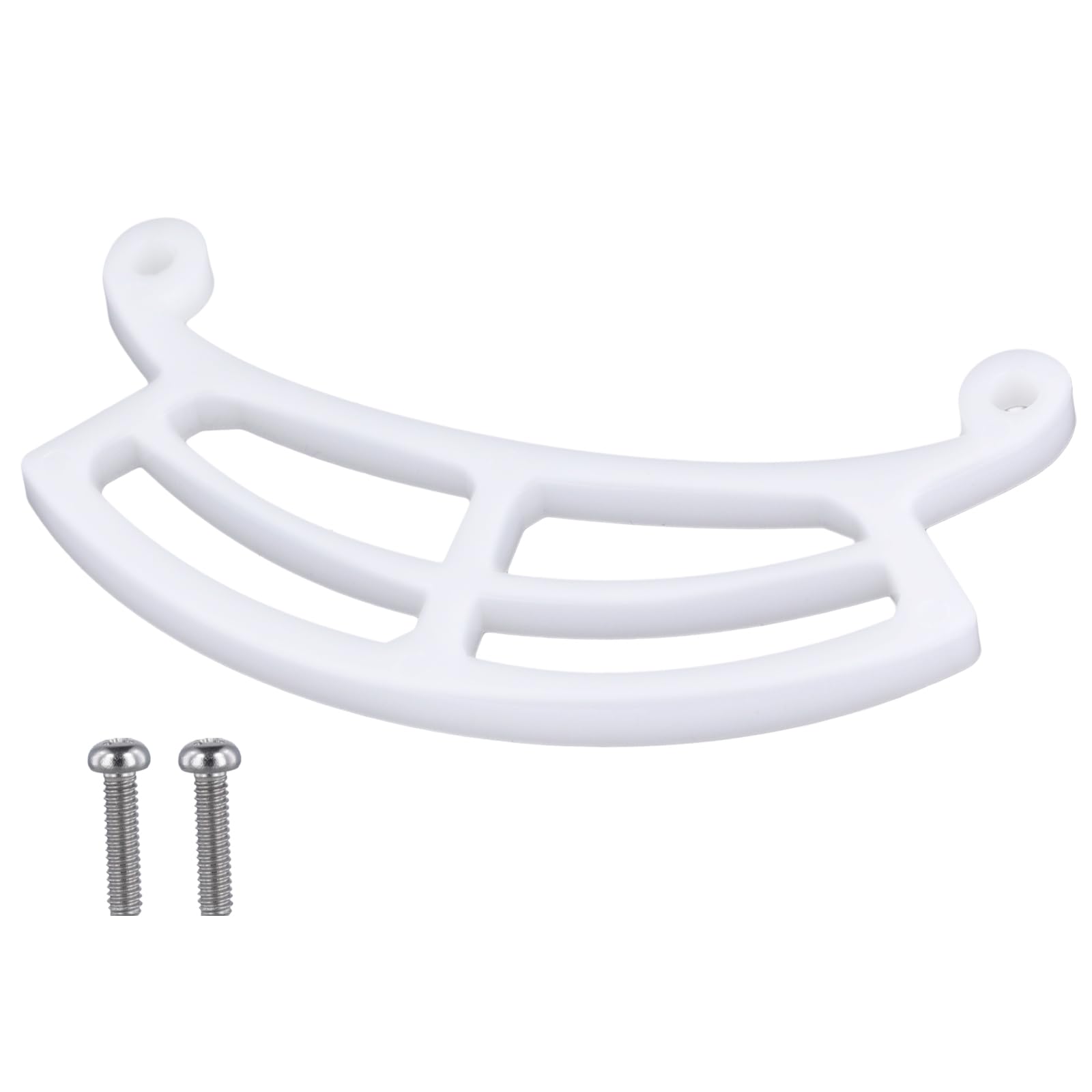 Bird Perch Extension, 5.31x1.57x0.2in Bird Feeder Perch Extender with Screws Bird Feeder Accessories Compatible with Bird Buddy Bird Feeder (White)