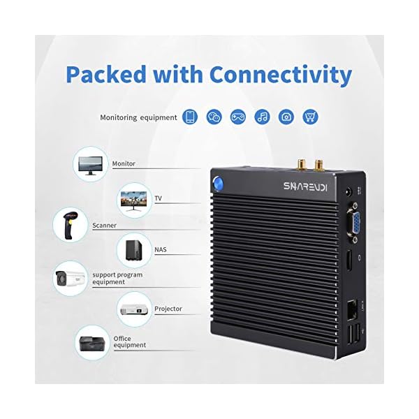 Sharevdi-Mini-PC-Windows-10-Pro64-bit-Intel-Celeron-N2840-Dual-core-Fanless-desktop-PC-4GB-DDR3-64GB-mSATA-Micro-Computer-24G5G-dual-band-WIFIBT40HDMIVGAGiga-EthernetWindows1087Linux Sharevdi Fanless Mini PC Windows 10 Pro, 4G DDR3 64G SSD Quad Core Mini Desktop Computer, Intel Celeron N2840 Dual Band…