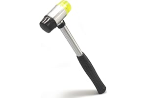 KAIHAOWIN Rubber Hammer-25mm Small Rubber Mallet Soft Plastic Mini Mallet with Ergonomic Grip for Jewelry Making DIY Leathering Crafts Woodworking