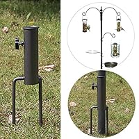 ZUINIUBI Bird Feeder Pole STABILIZER Station Feet Spikes Stand Feed Tube for Garden Lawn