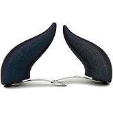 Demon Clip-on Horns (Deep Purple-blue with Sparkles)