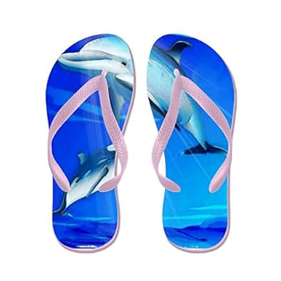 Pink Dolphin Waves White Slide Sandals | Zumiez