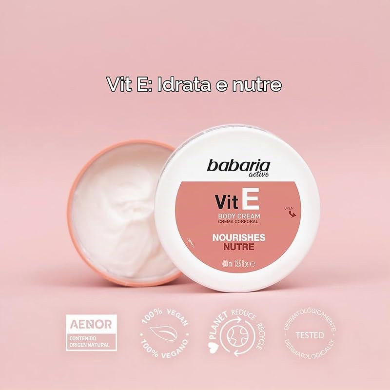 Crema Corpo Vitamina E | Nutrizione Antiossidante | 400ml