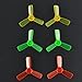 Crazepony 12pcs 1935 1.9 Inch 3-Blade Propeller Triblade Prop 1.5mm Mounting Hole Compatible with 1103 1104 1105 Motors for DIY Micro FPV Drone Quadcopter