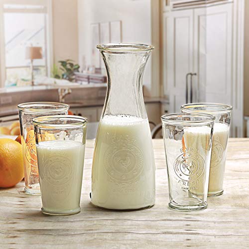 1 Liter Glass Carafe â€” Wine Decanter and Drink Pitcher