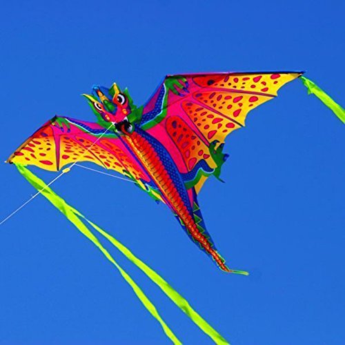 X-Kite Mini Nylon Kite w String; DRAGON: 28 Inch Wingspan