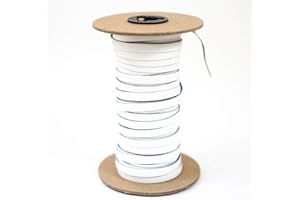 Springfield Leather Company's Buckstitch Lace (White, 1/4 inch x 25 yds.)