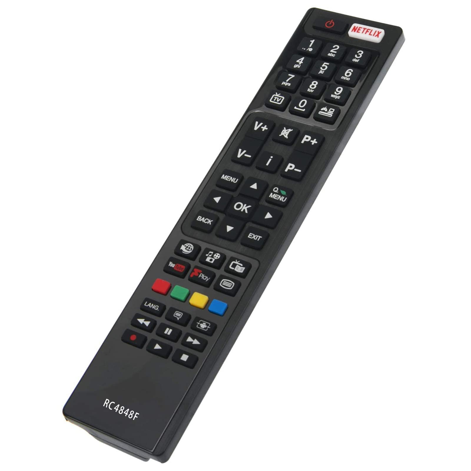 RC4848F Replacement Remote Control Fit for HITACHI JVC Digihome BUSH POLAROID Finlux Celcus LUXOR VESTEL TVs