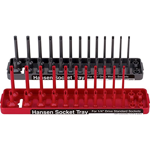 Click Here to See More Images Hansen Global Socket Trays - 1/4in. Drive, 2-Pc. Set