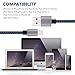 iPhone Charger Cable, Atill Premium Nylon Braided Lightning Cable Extra Long Charging Cord for iPhone 7 Plus 7 6 6s Plus 5 5s 5c SE iPad iPod & More( 3 Pack,Blue) (10ft) …