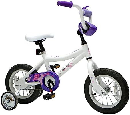 Piranha Bitsy Lady Kid's Bike, 12 inch Wheels, 10 inch Frame, Girl's Bike, White
