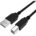 USB Printer Cable Cord to Computer Compatible with HP OfficeJet Pro 9025 9015 8740 8210 8020 8025 8035 7740 7110 6230 5740 5255 4650 4630 3830 250 200, Canon, Dell, Epson, Lexmark, Xerox, Samsung(5FT)