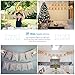 LEOBRO 48 Pcs Burlap Banner, 30 Ft Swallowtail Flag, DIY Decoration for Holidays, Wedding, Camping, Party, New Year Decorations, Merry Christmas Banner, Indoor Christmas Decoration