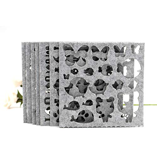 image for Eyessssty 7pcs Needle Felting Applique Mold,Wool Felt Mold DIY Craft T
