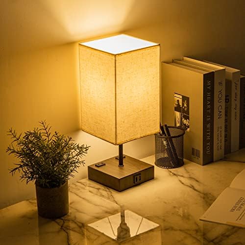 COOSA Touch Bedside Lamp, 3Way Dimmable Touch Lamp Bedside Lamp with 2