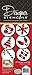 Designer Stencils Holiday Cupcake and Cookie Stencil Tops, Beige/semi-transparent, Fits 2