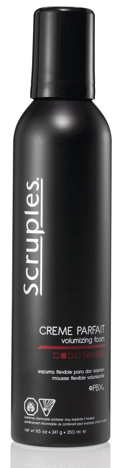 Scruples Creme Parfait Volumizing Foam (8.5 fl oz / 250 ml) – Hair Thickening Mousse for Men & Women – Alcohol Free & Lightweight – Hair Styling Mousse for Fine & Thin Hair (Pack of 1) : Hair Styling Foams : Beauty