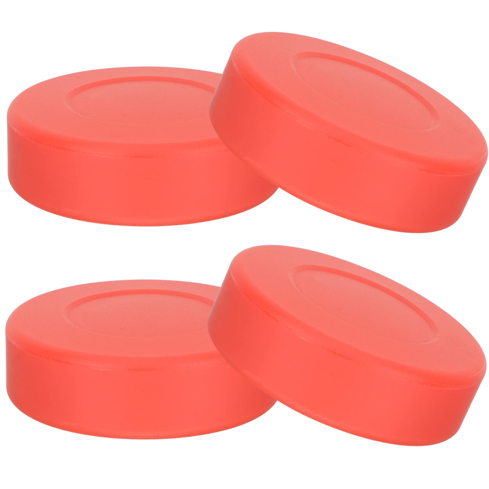 GALPADA 4 Pack Ice Hockey Pucks Durable Rubber Training Pucks Supplies for Street Hockey Practicing and Classic Training