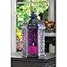 Gifts & Decor Antique Pewter Finish Enchanted Amethyst Candle Lantern
