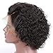 YVONNE Short Pixie Cut Wig Curly Brazilian Remy Human Hair Lace Front Wigs Natural Color