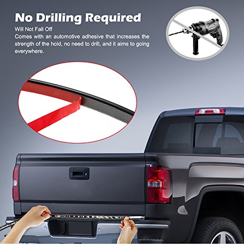 Truck Tailgate Side Bed Light Strip Bar,AUTOLOVER LED Truck Tailgate Light Bar Strip Red/White Reverse Stop Turn Signal Running for SUV Jeeps RVfor Dodge Ram Chevy GMC