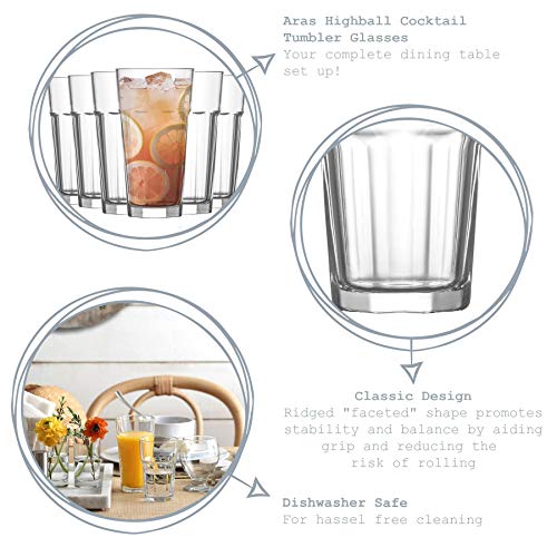 Lav Aras - Highball-Cocktailgläser - 360 ml - 12 Stück – Bild 2