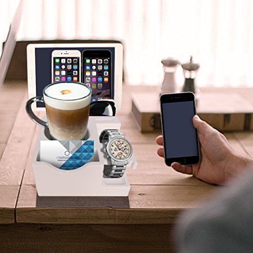 image for Giftgarden Multiple Devices Charging Station Piggy Bank Dock & Organiz