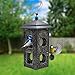 Sorbus Bird Feeder – Birdhouse Lantern Style Hanging Wild Bird Feeder, Premium Black Iron Design with Hanger, Great for Attracting Different Types of Birds Outdoors, Backyard, Garden, (Lantern Style)