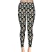 CowCow Womens Vintage Rose Flowers Floral Skull Leggings, XS-5XL