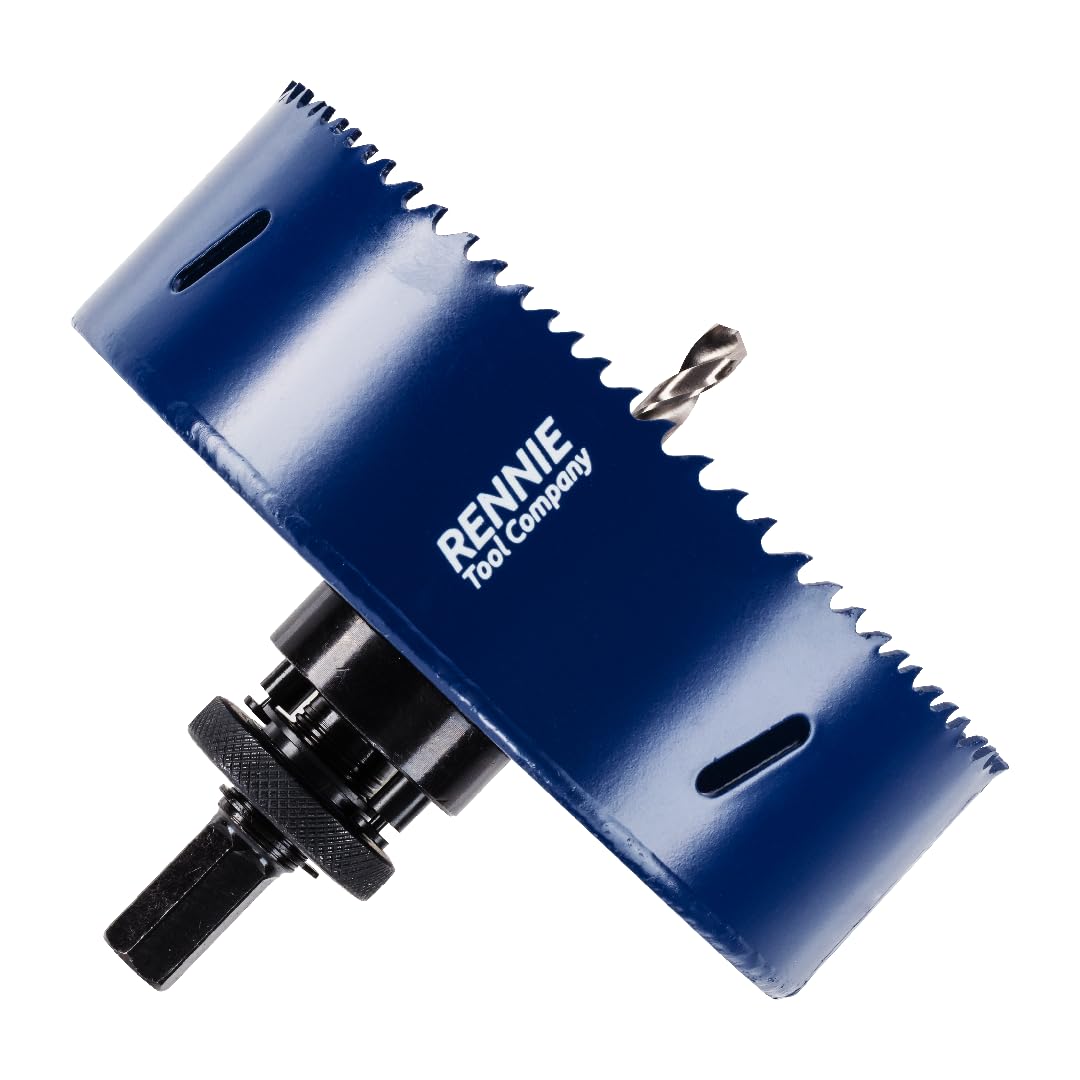 127mm Hole Saw Bi-Metal With Arbor And Pilot Drill For Drilling/Cutting Wood, Plastic, Metal Sheet, Stainless Steel, Pipes, Drywall, Circular Holesaw Set M35 5% Cobalt Bi Metal Hole Cutter