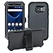 Samsung Galaxy S7 Cover | 2-in-1 Screen Protector & Holster Case | Full Body Military Grade Edge-to-Edge Protection with carrying belt clip| Drop Proof Shockproof Dustproof | Black / Black