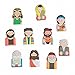 Fun Express Bible Character Figure Finger Puppets - 10 Pieces