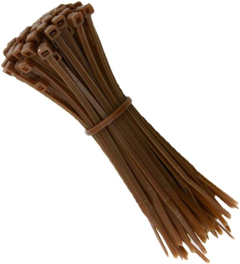 Kafton Nylon Cable Ties 100mm x 2.5mm Brown Zip Ties Zip tie Wraps Pack