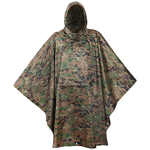 USGI Industries Military Style Poncho Lightweight Tactical Multi Use