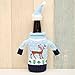 ZKLKLO Christmas Wine Bottle Covers Christmas Wine Bottle Gift Wrap Knitted Wine Sweaters Cover Bag-Set of 6