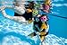 Aqua Sphere Kayenne Junior Swim Goggles with Smoke Lens (Blue/Orange). Swimming Goggles for Kids.