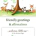 TUKNON Paper Kit Co. Woodland Creature Baby Shower Fingerprint Tree with Ink Pad. Watercolor
