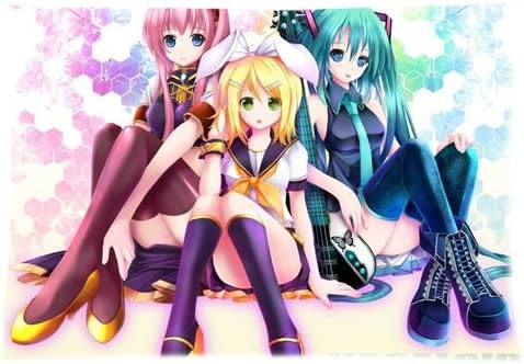 Best Of Friends: Hatsune Miku Luka Kagamine Rin Pillowcases Custom Pillow Case Cushion Cover 20 X 30 Inch Two Sides