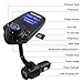 Upgrade Bluetooth FM Transmitter，Rapidtronic Wireless Radio Adapter Car Kit With 1.44 Inch Display USB Car Charger AUX Input TF Card Slot