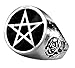 Roseus Pentagram Alchemy Gothic Ring size 8