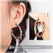 Christmas Wreath Hoop Pierced Earrings For Women Red Green Alloy RareLove