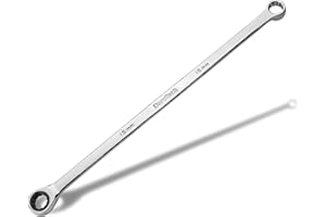 DURATECH 15mm Extra Long Ratcheting Wrench, Metric, CR-V Steel