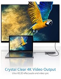 IkERSY   Adaptador USB tipo C 7 en 1 con Gigabit Ethernet, 4 K USB C a HDMI, USB C, 2 puertos USB 3.0, lector de tarjetas SD TF, portátil para Nintendo Switch, MacBook Pro, iPad Pro 2018 y más