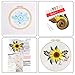 Unime Full Range of Embroidery Starter Kit with Pattern, Cross Stitch Kit Including Embroidery Cloth with Color Pattern, Embroidery Hoop, Color Threads, and Tools Kit(Sunflower,Bouquet)