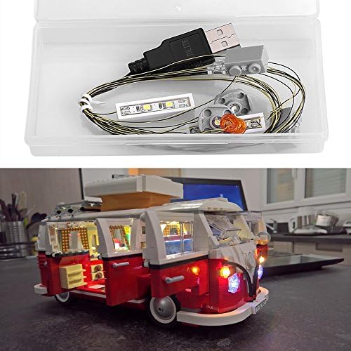 JULITE Led Light Kit for LEGO 10220 Creator Volkswagen T1 Camper Van (Lego set not included)