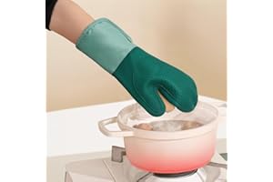 Silicone Gloves Heat Resistant Potholders Heavy Duty Kitchen Aid Oven Mitts Anti-Scald Pot Holders for Cooking & Baking, Baki