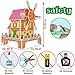3D Jigsaw Puzzles Game for Kids Magic Windmill Music Box Dollhouse Castle Brain Teasers Model DIY Building Sets Educational Learning Holiday Toys for Toddler Girls Boys Holiday Birthday Gifts