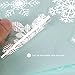 NICEXMAS 78PCS Christmas Window Clings Snowflake Santa Claus Window Stickers Merry Christmas Holiday Party Supplies Decor for Windows Glass Doors
