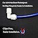 Malida Water Tube Fitting,Quick Push to Connect, Male Elbow Union 1/4